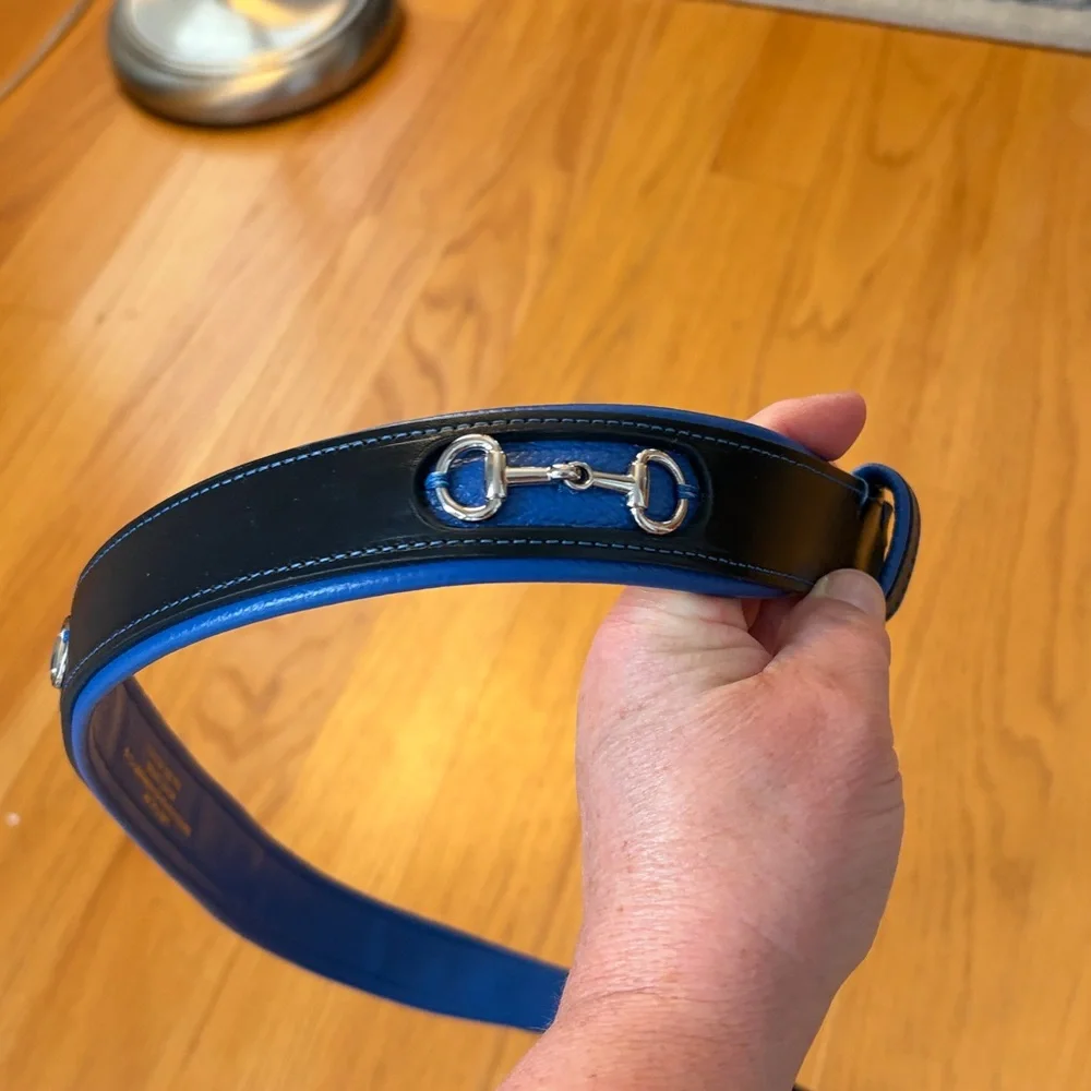 Noble Outfitters leather belt size XS Snaffle/horse bit